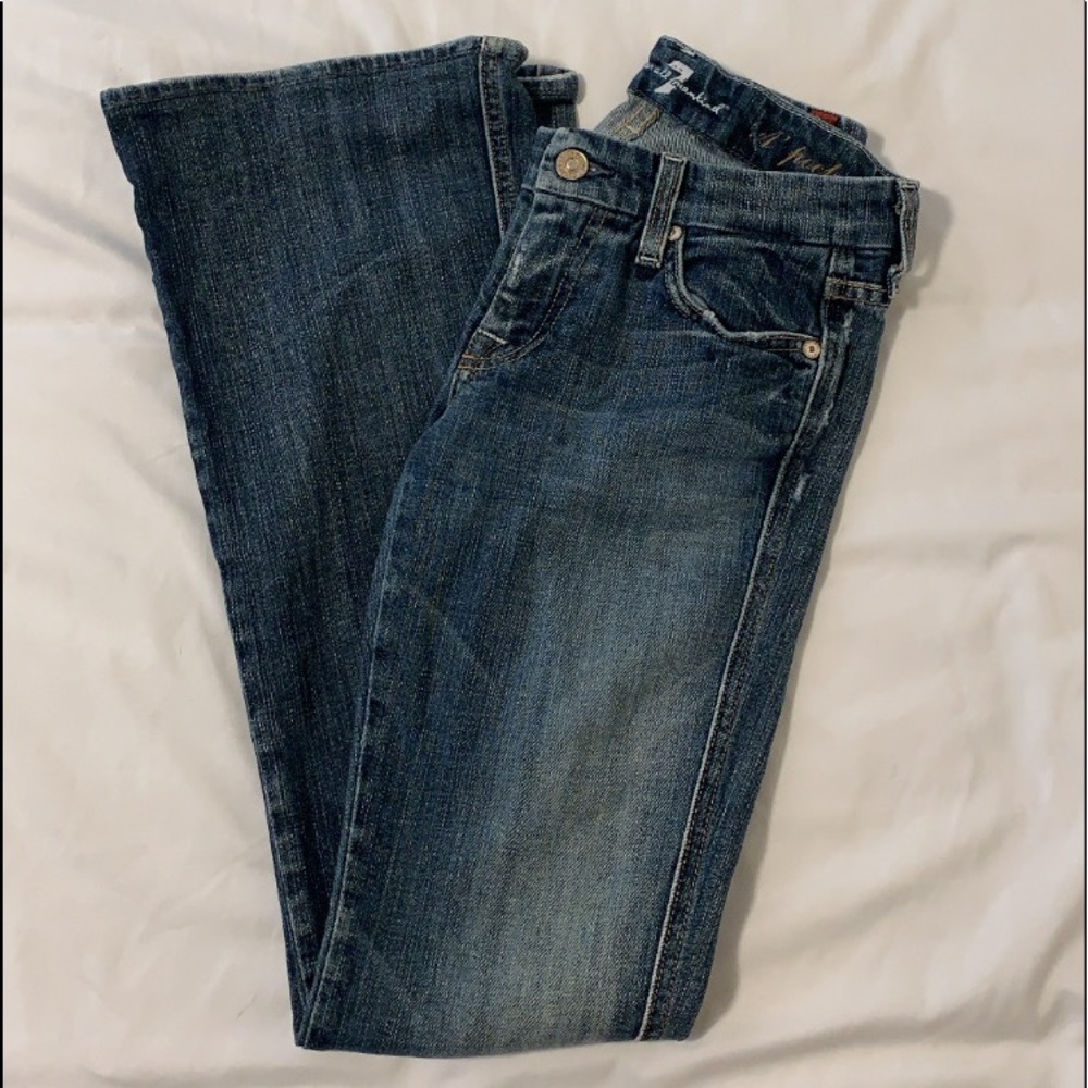 7 for All Mankind low rise bootcut jeans
